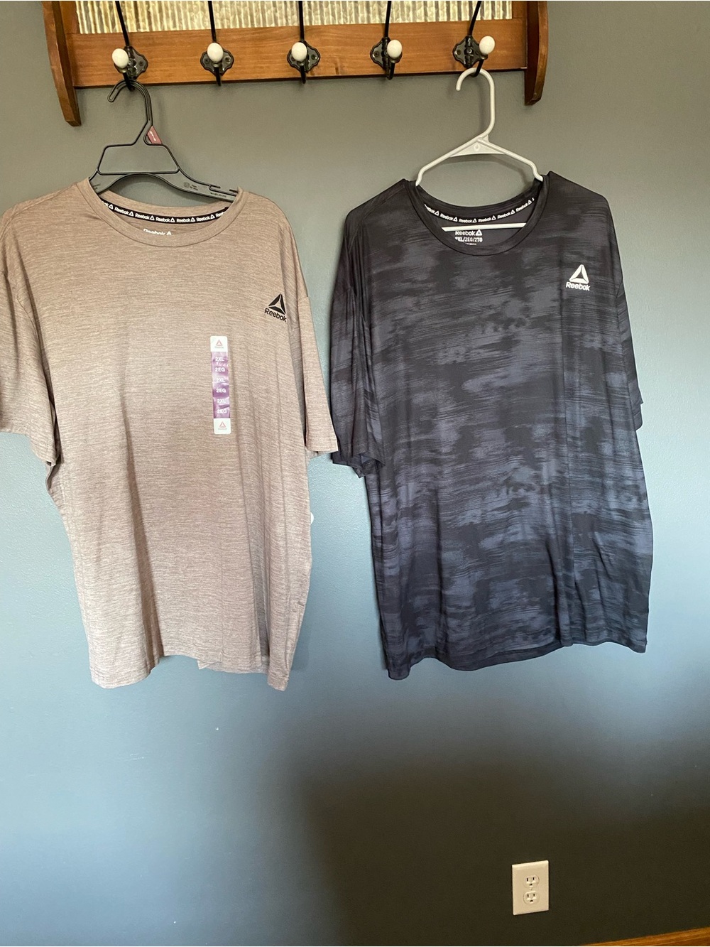 Reebok Men’s Short Sleeve Tee Duo - Beige and Black